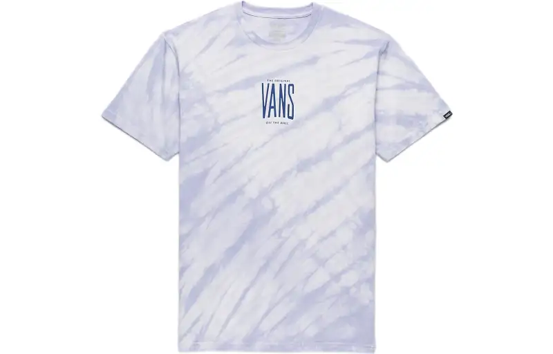 Vans Peaked T Shirts Men's White Crew Neck Moderate Straight Fit