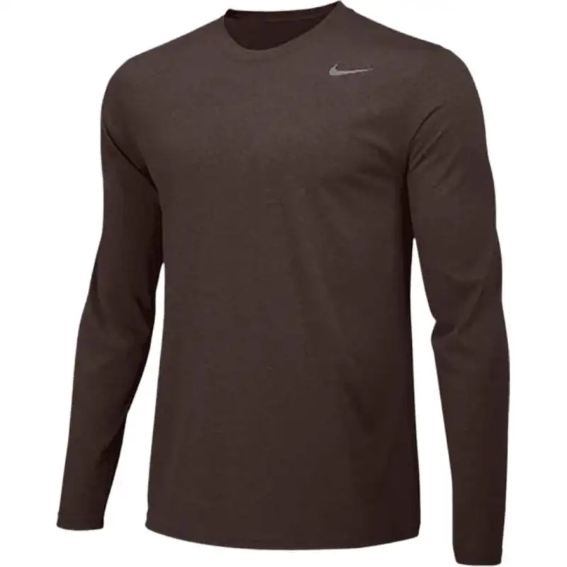 Nike T Shirts Men's Brown Crew Neck Moderate