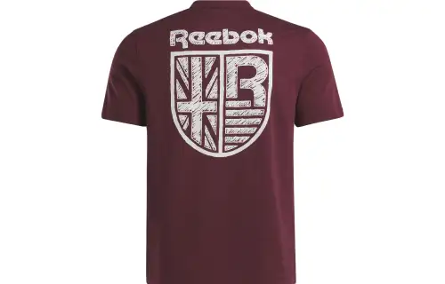 Reebok Crest T Shirt Men's Burgundy