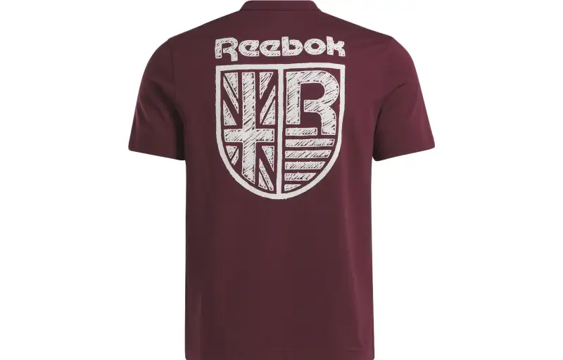 Reebok Crest T Shirt Men's Burgundy