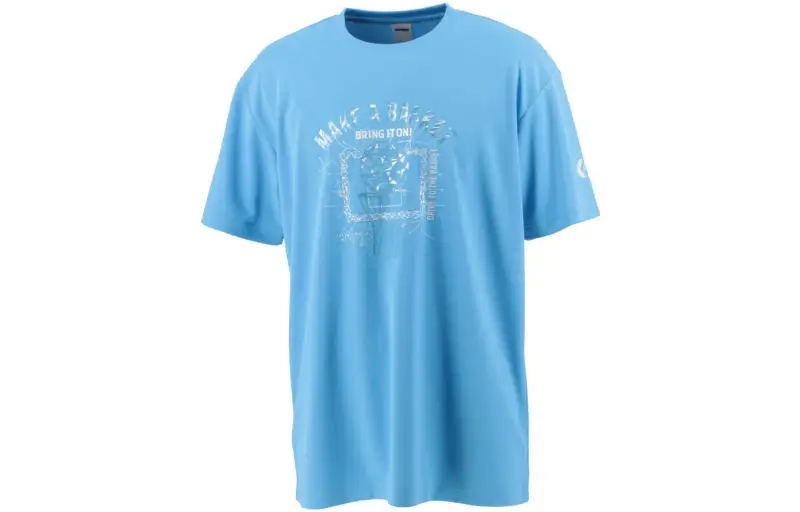 Converse T Shirts Men's Blue Crew Neck Moderate Other