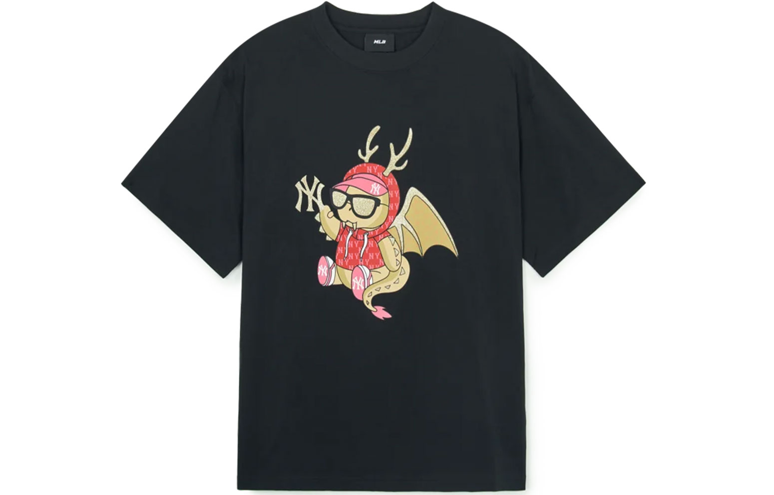 MLB Year Of The Dragon Limited Edition Collection SS24 T Shirt Unisex Black