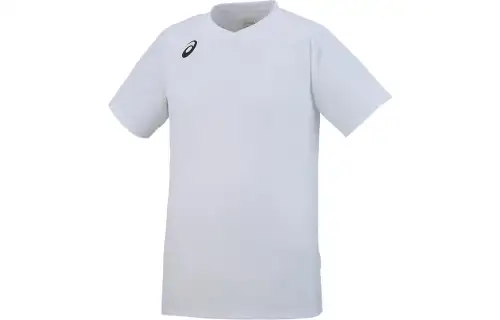 ASICS T Shirts Men's White Crew Neck Moderate Straight Fit