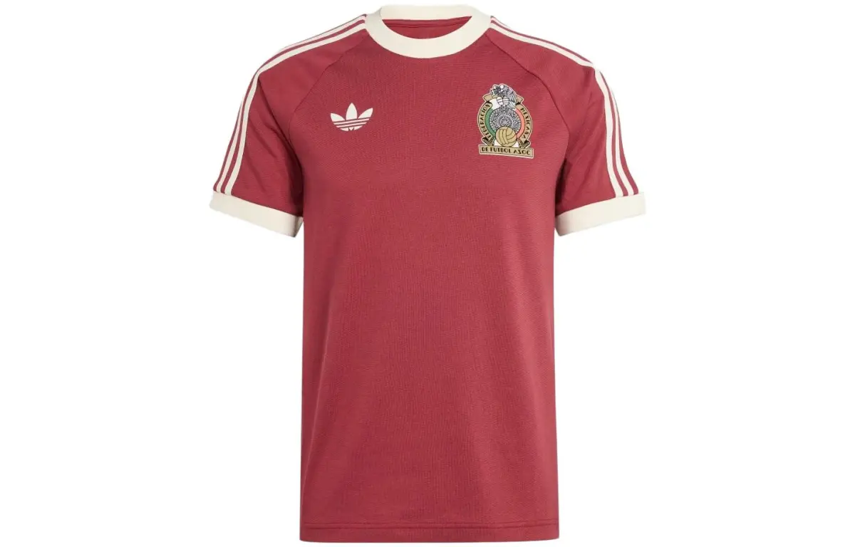adidas originals Mexico Adicolor 3-Stripes Tee Burgundy