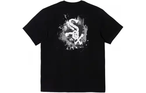 New Era T Shirt Couple, Trendy And Versatile Unisex Black
