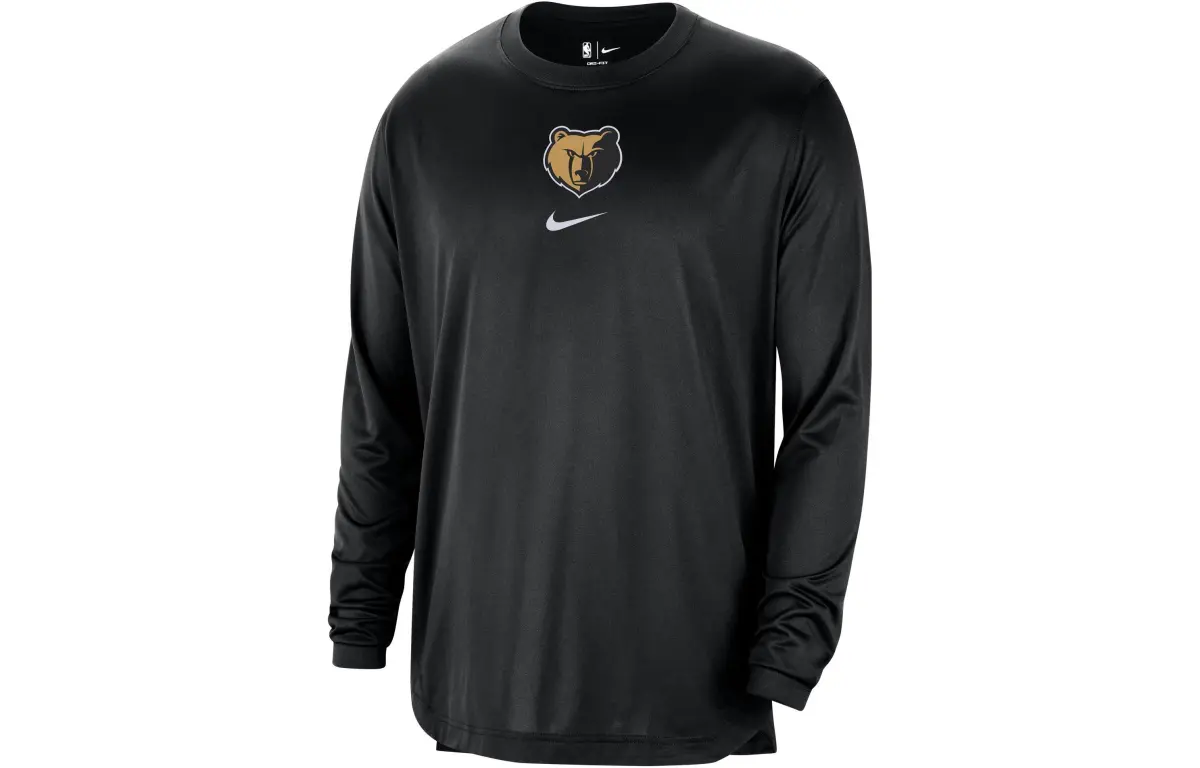 Nike T-Shirts Men's Black Crew Neck Moderate Straight Fit