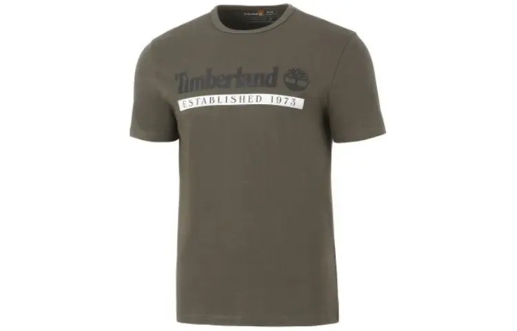Timberland T-Shirts Men's Umber Crew Neck Moderate