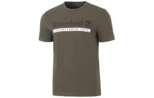 Timberland T Shirts Men's Umber Crew Neck Moderate