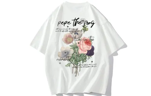 Pepe The Frog T Shirts Unisex Crew Neck Moderate Heavyweight