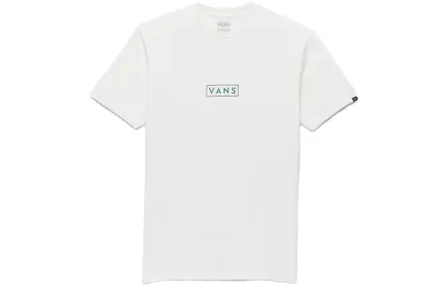 Vans CLASSIC EASY BOX T Shirts Unisex White Crew Neck Moderate Straight Fit