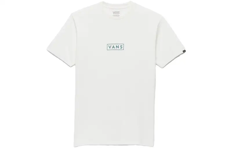 Vans CLASSIC EASY BOX T Shirts Unisex White Crew Neck Moderate Straight Fit