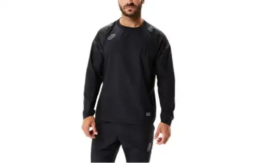 ASICS T Shirts Men's Black Crew Neck Moderate Other