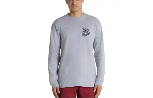 Vans Market Long Sleeve T Shirt T Shirt Men's Gray