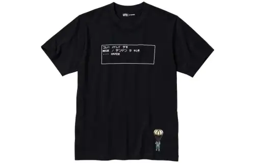 UNIQLO x Metal Gear UNIQLO X Metal Gear T Shirt Unisex Black