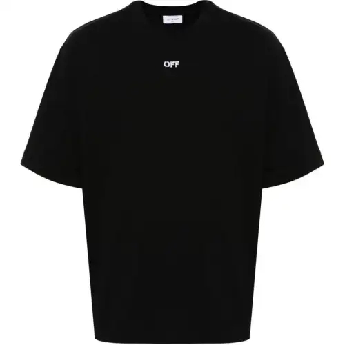 OFF-WHITE Logo Embroidered Crewneck T-Shirt