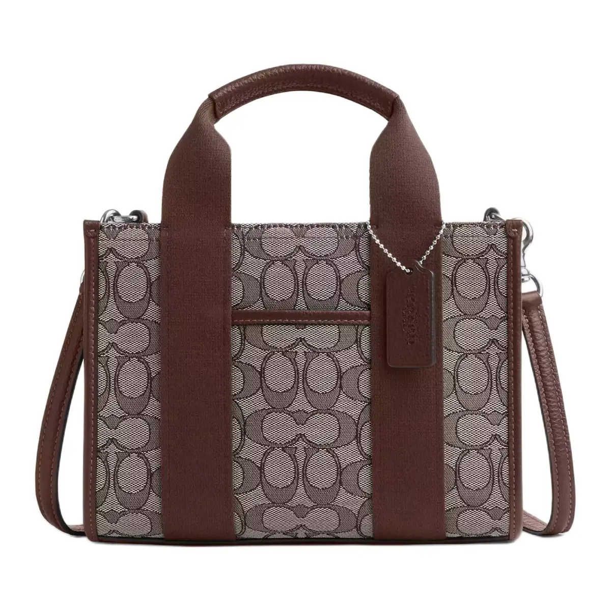 COACH Leather Handbag Medium Women's Brown