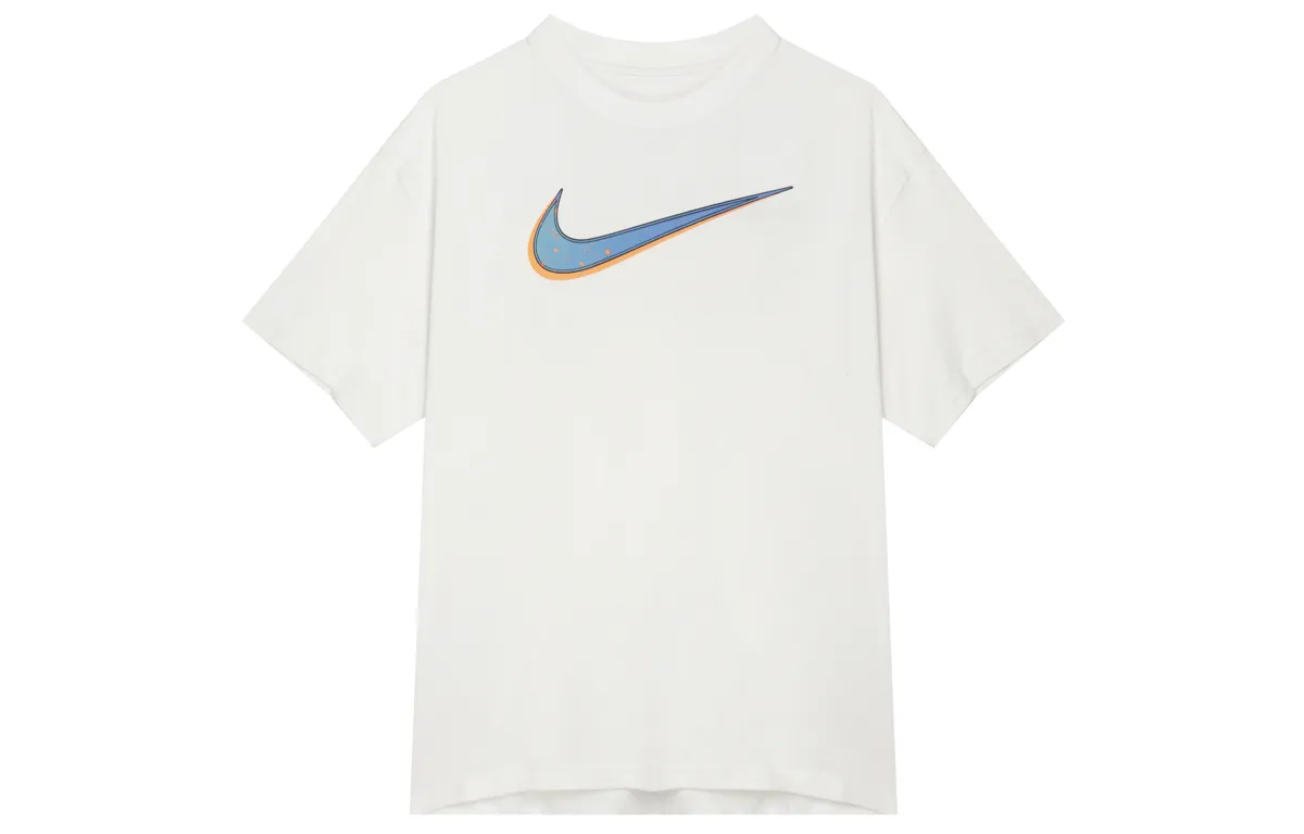 Nike T-Shirts Men's White Crew Neck Moderate