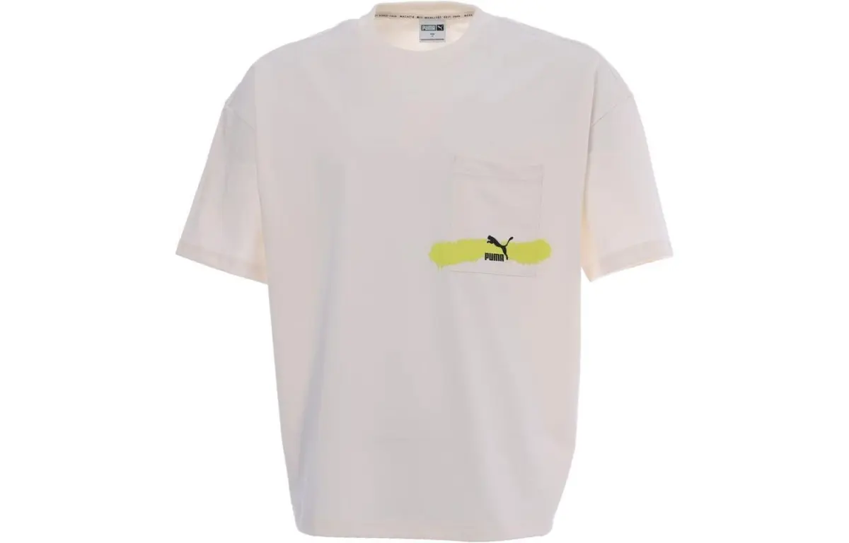 PUMA Graphic Boxy Graphic Boxy Tee T Shirt Men's White