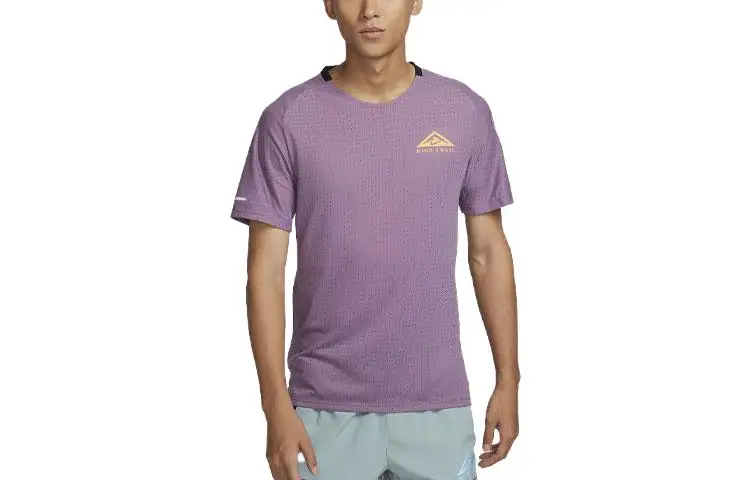 Nike Dri FIT Trail Solar Chase T Shirt Men's Violet