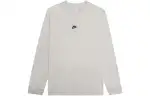 Nike T Shirts Men's Gray Crew Neck Moderate Straight Fit