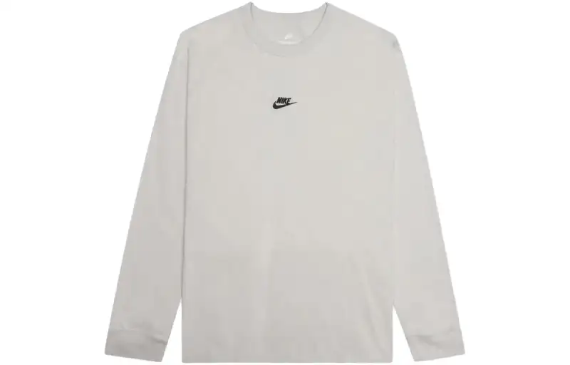 Nike T Shirts Men's Gray Crew Neck Moderate Straight Fit