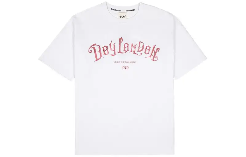 Boy London Drop Shoulder Sleeve T Shirt Unisex White
