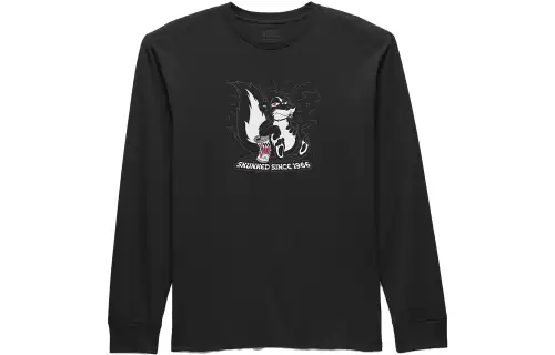 Vans Skunked Long Sleeve T Shirt T Shirt Unisex Black