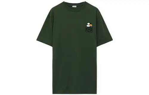 LOEWE SS24 T Shirt Men's Army Green
