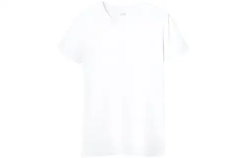 UNIQLO T Shirts Men's White Crew Neck Moderate