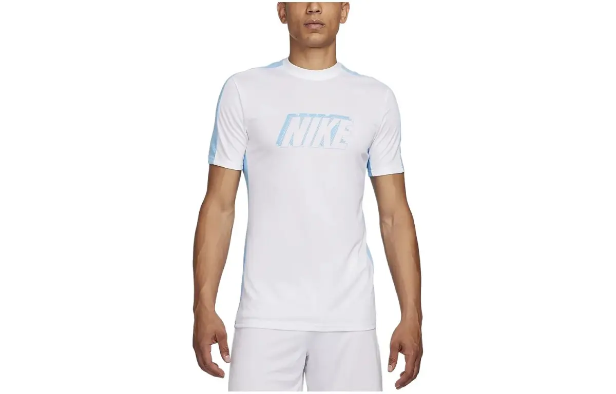 Nike Dri FIT Short Sleeve Soccer Top T Shirt Men's White