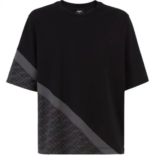 FENDI Diagonal FF printed Cotton T shirt