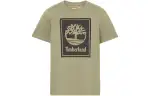 Timberland T Shirts Men's Green Crew Neck Moderate Straight Fit