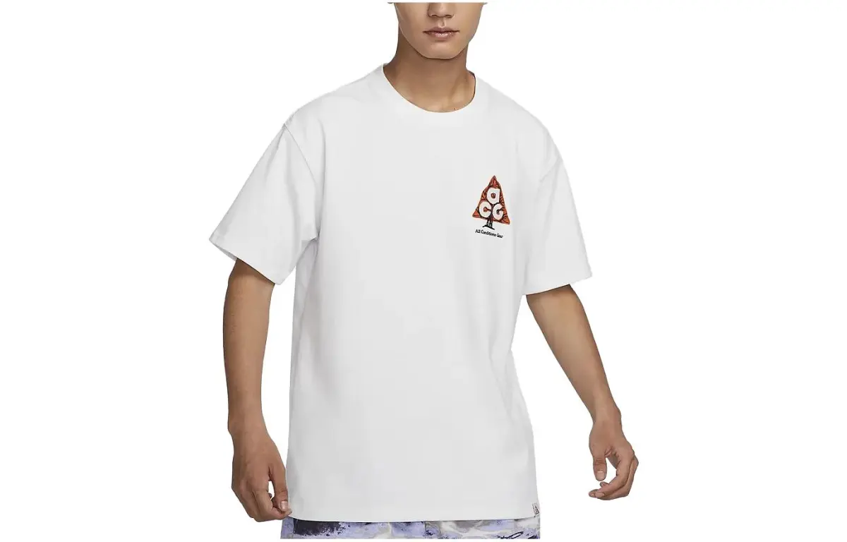 Nike ACG T Shirt Men's Mountain Peak White