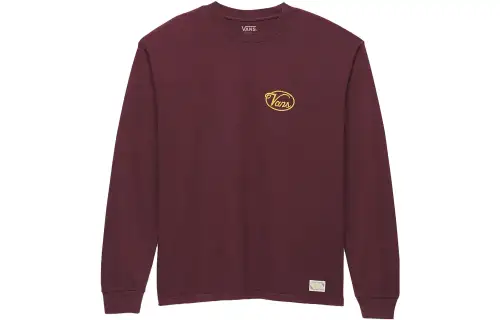 Vans Deep Stare T Shirts Unisex Chocolate Crew Neck Moderate Straight Fit