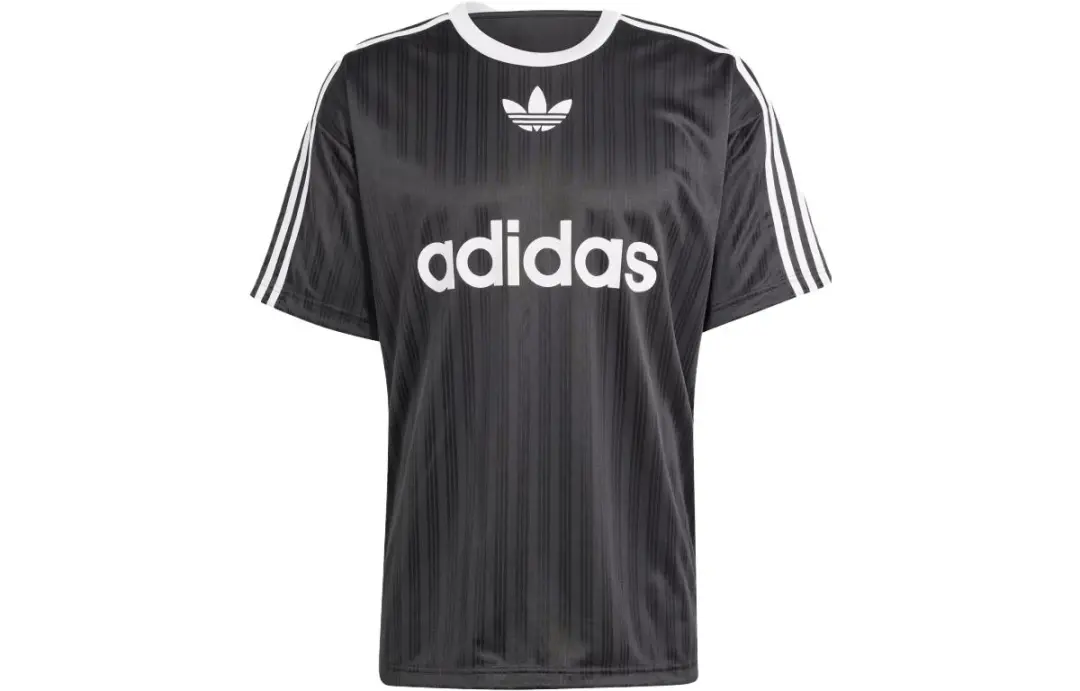 Adidas Logo print Striped T shirt