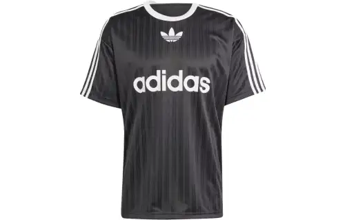 Adidas Logo print Striped T shirt