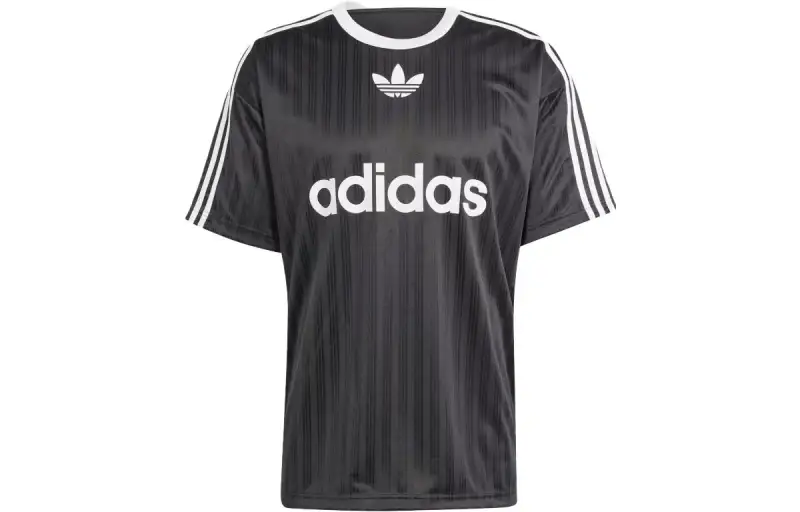 Adidas Logo print Striped T shirt