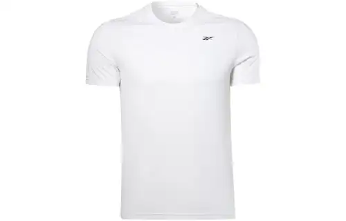 Reebok T Shirts Men's White Crew Neck Moderate