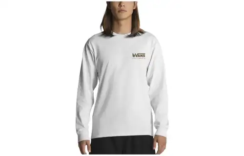Vans X MoMA T Shirts Men's White Crew Neck Moderate Straight Fit