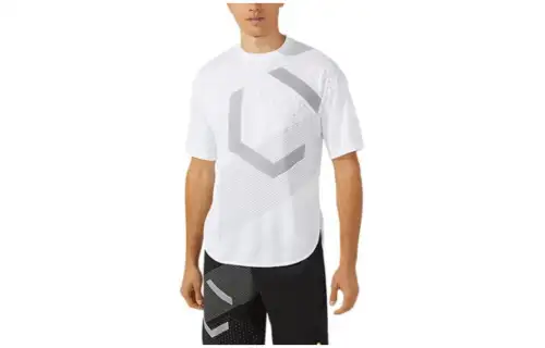 ASICS JAPONISM T Shirts Men's White Crew Neck Moderate Straight Fit