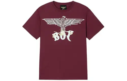 Boy London T Shirt Unisex Burgundy