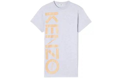 KENZO T Shirts Unisex Gray Crew Neck Moderate Straight Fit