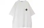Converse T Shirts Unisex White Crew Neck Moderate Straight Fit