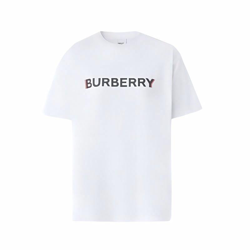 Мужская футболка Burberry С буквенным принтом (белая)