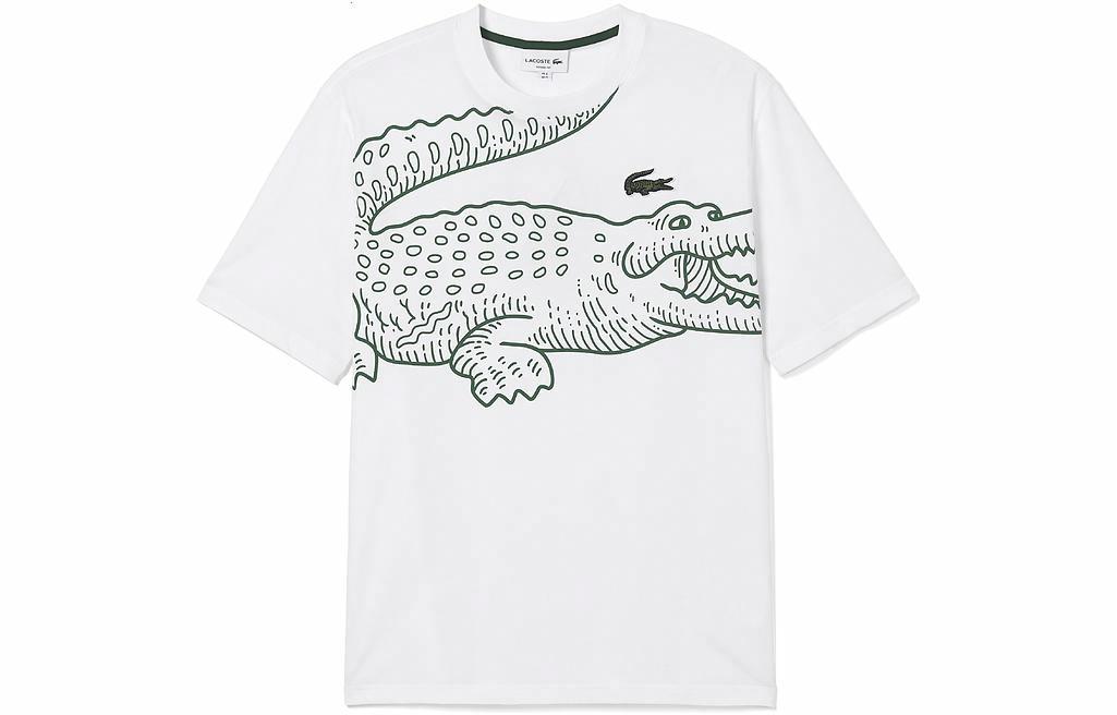 Мужская футболка LACOSTE Graphic (белая)
