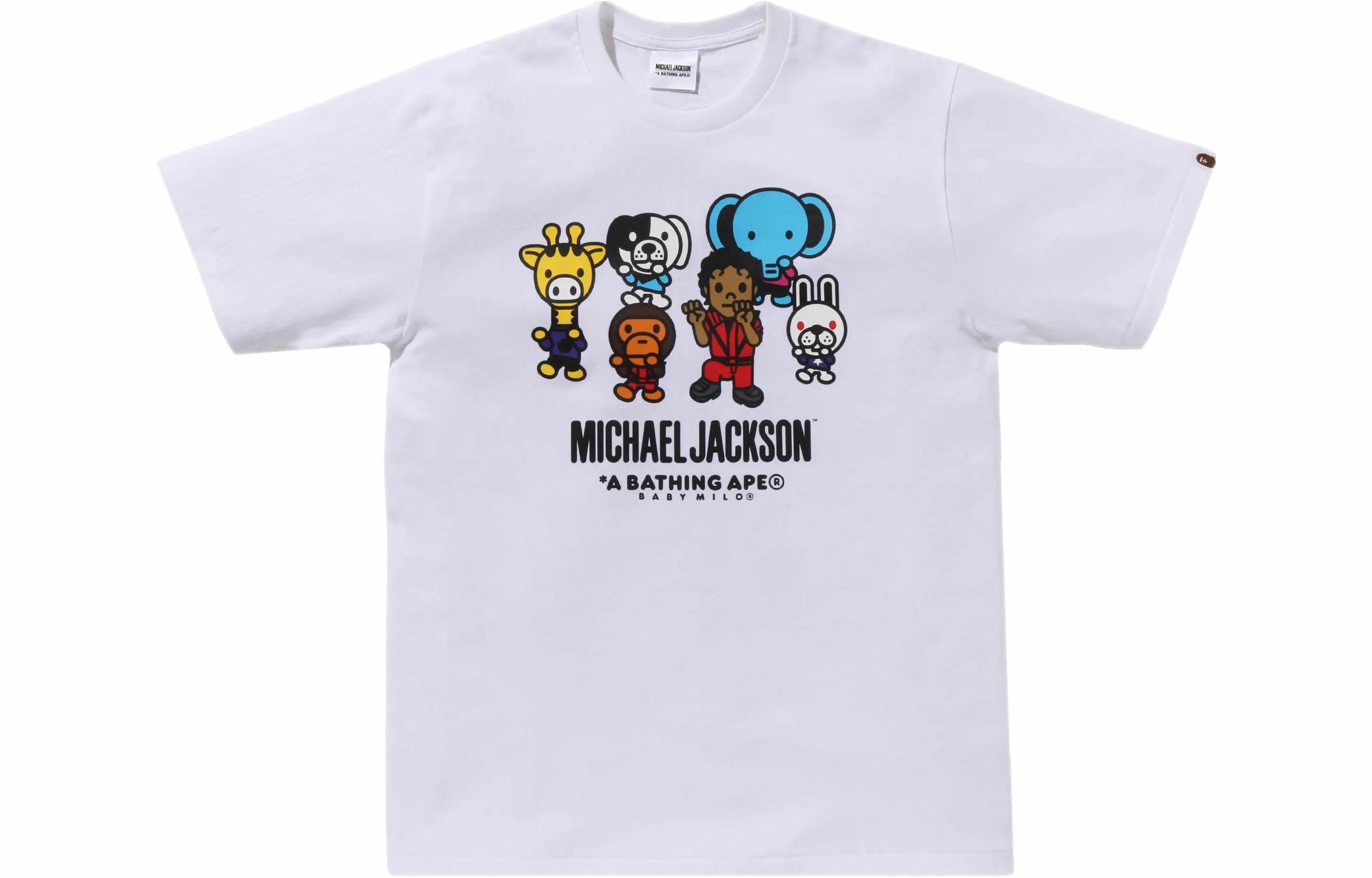 Мужская футболка A BATHING APE × MICHAEL JACKSON (черная)