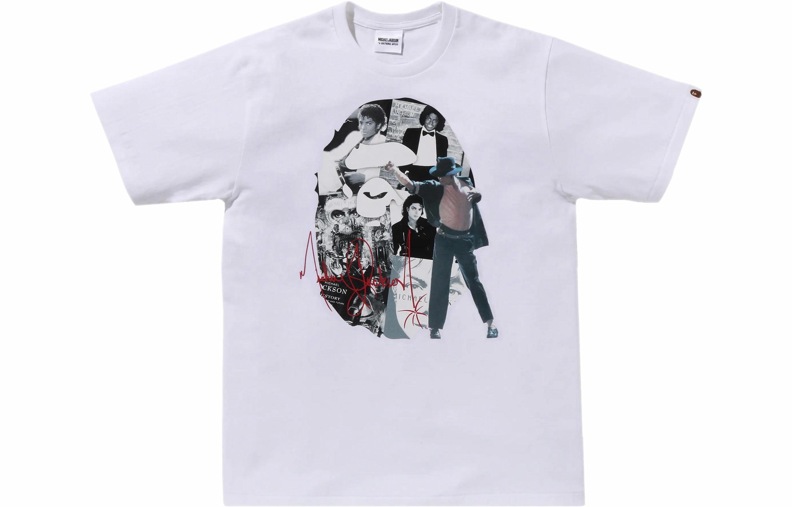 Мужская футболка A BATHING APE x MICHAEL JACKSON (черная)
