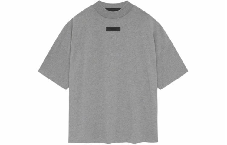 Мужская футболка Fear Fear of God Essentials SS24 Crewneck T-Shirt (темно-пшеничный серый)