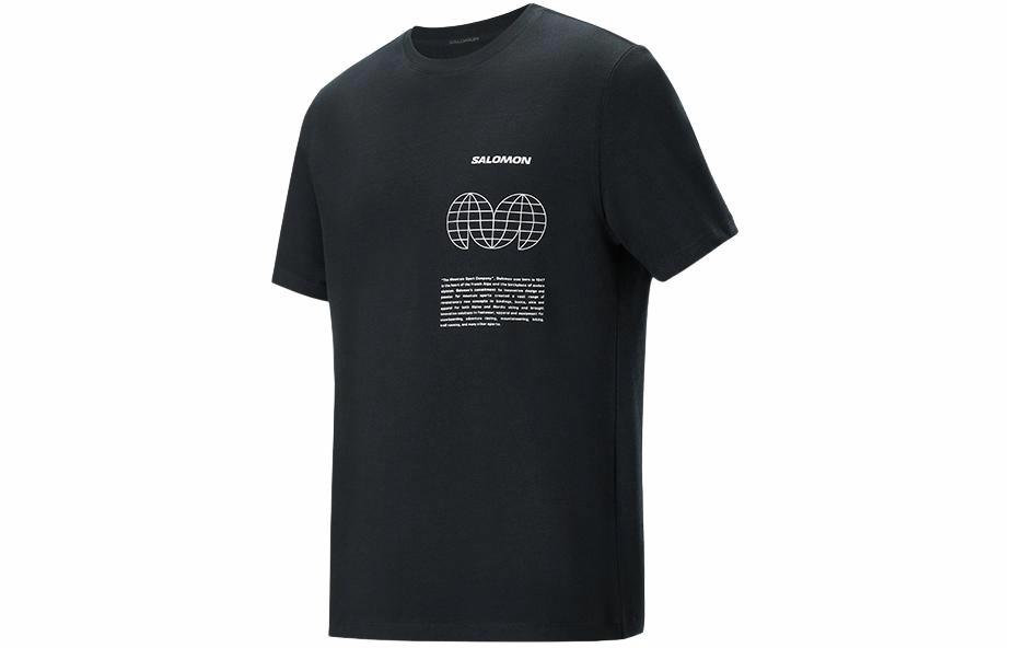 Футболка Salomon SAL GLOBE GRAPHIC SS TEE (темно-черная)
