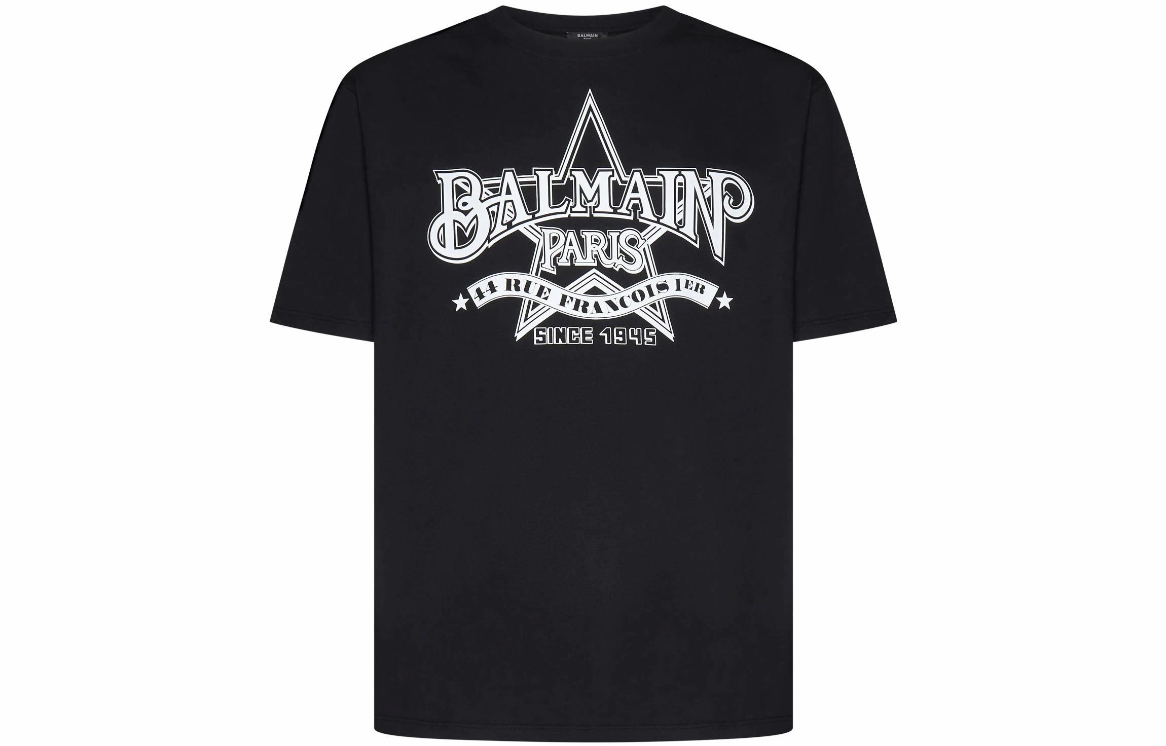 Мужская футболка BALMAIN (черная)